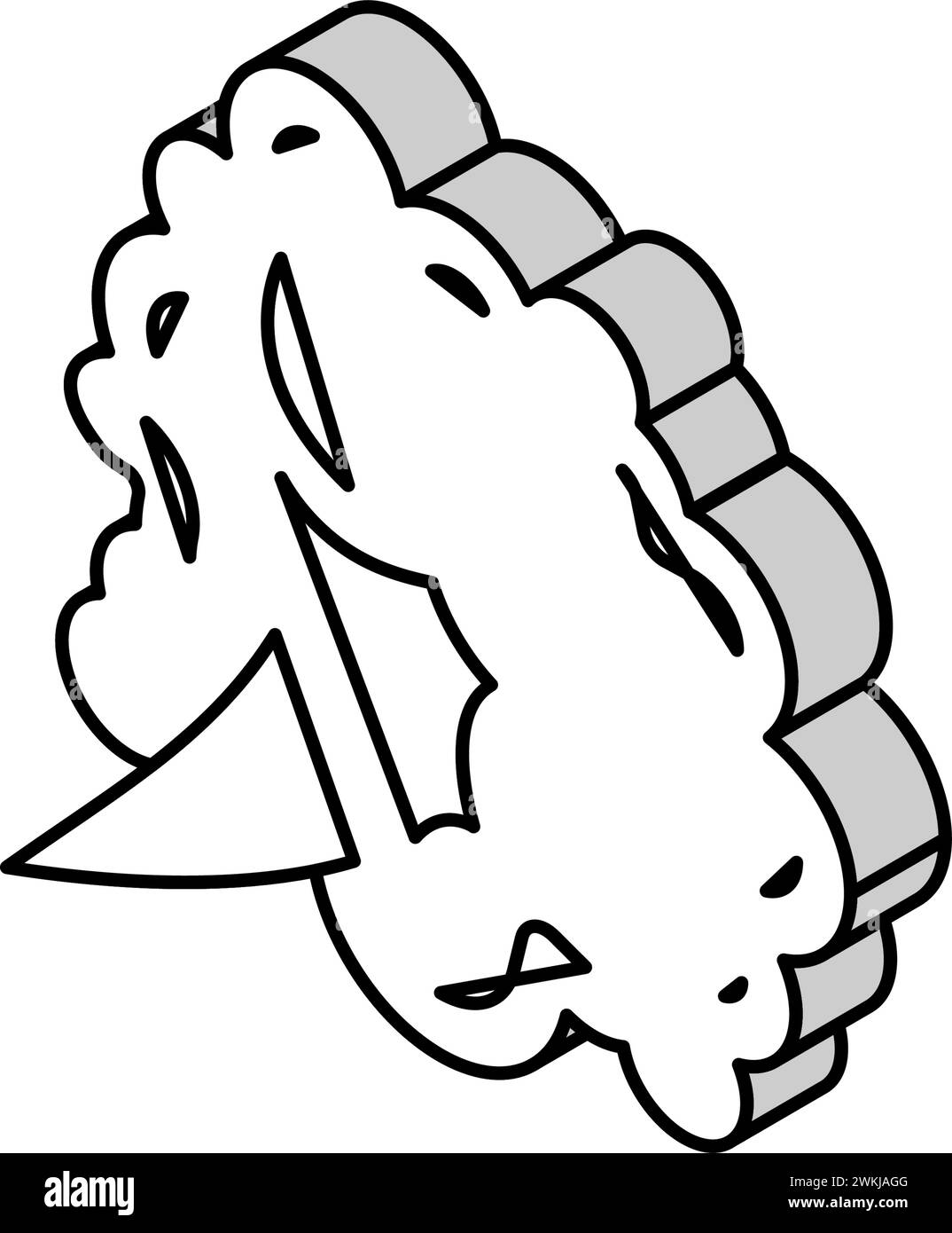 puff smell isometric icon vector illustration Stock Vector Image & Art ...