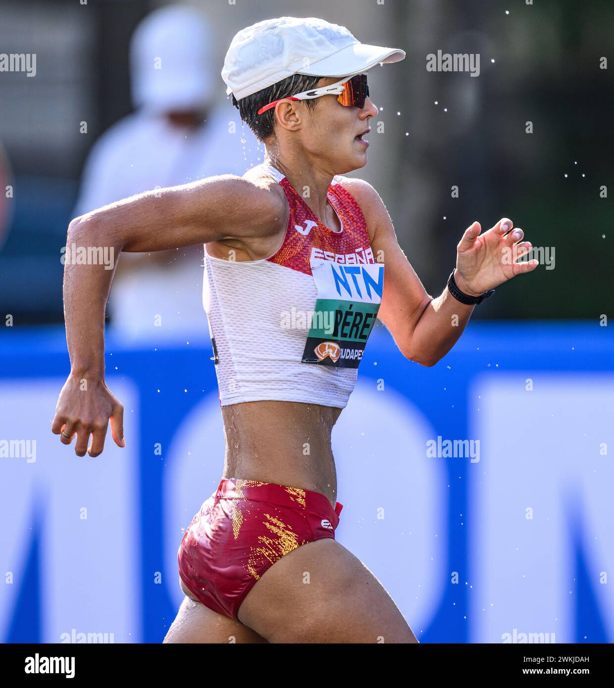 Maria Perez participating in the 35 KILOMETRES RACE WALK at the World Athletics Championships in