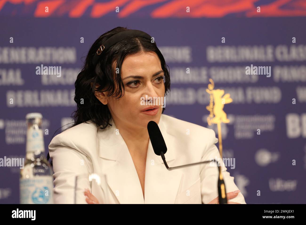 Berlin, Germany, 21st February 2024, actor Veronica Lucchesi at the press conference for the film Gloria! at the 74th Berlinale International Film Festival. Photo Credit: Doreen Kennedy / Alamy Live News. Stock Photo