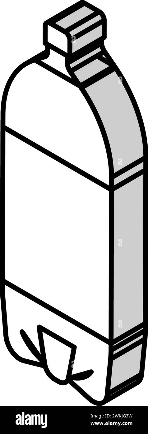 beverage soda plastic bottle isometric icon vector illustration Stock ...