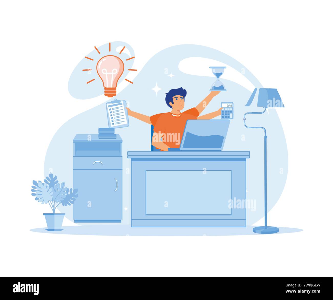 Scheduling concept Stock Vector Images - Alamy