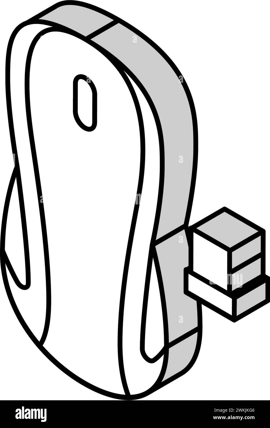 wireless mouse home office isometric icon vector illustration Stock ...