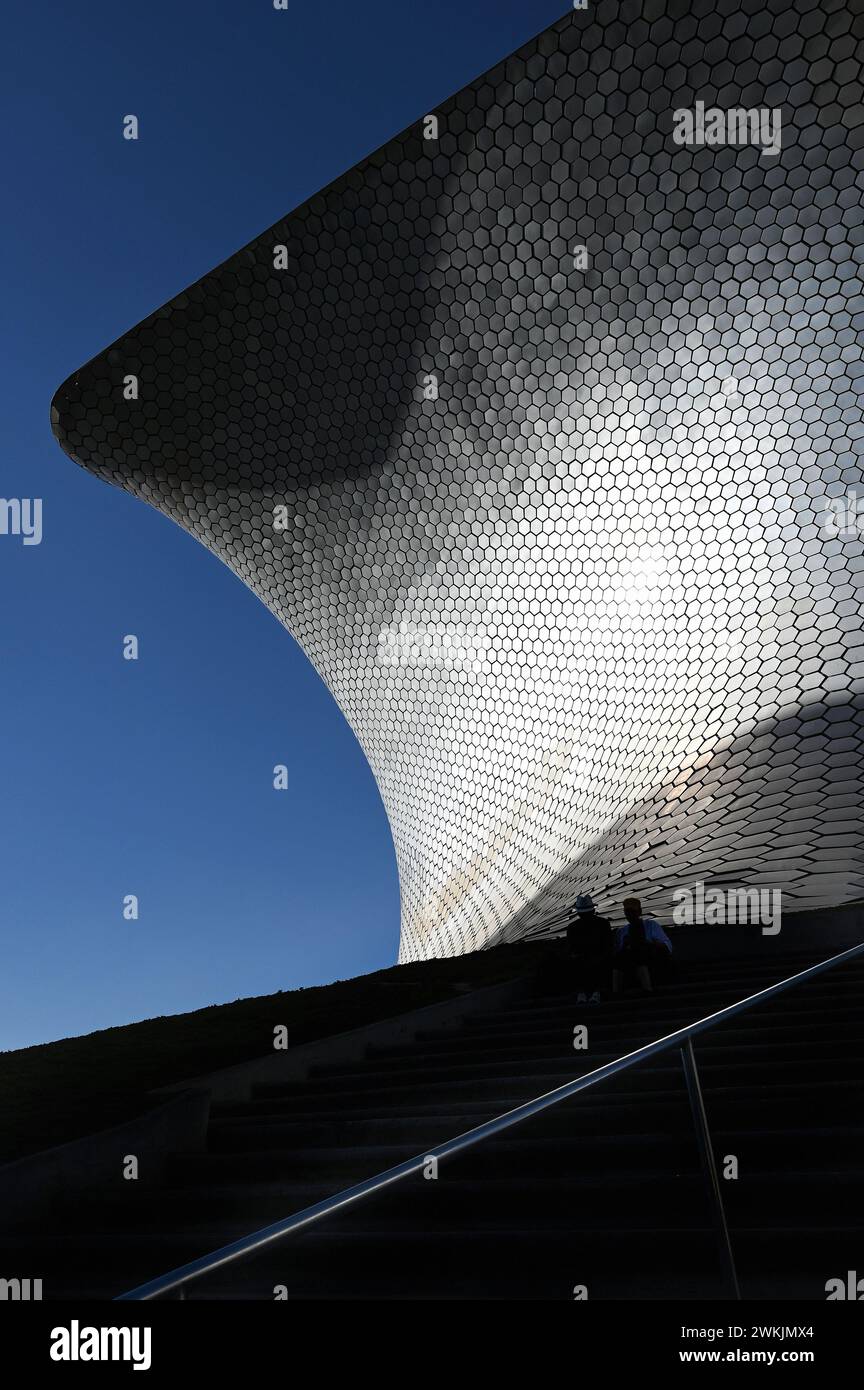 The Museo Soumaya art museum built by billionaire Calos Slim in the Polanco district of Mexico City Stock Photo