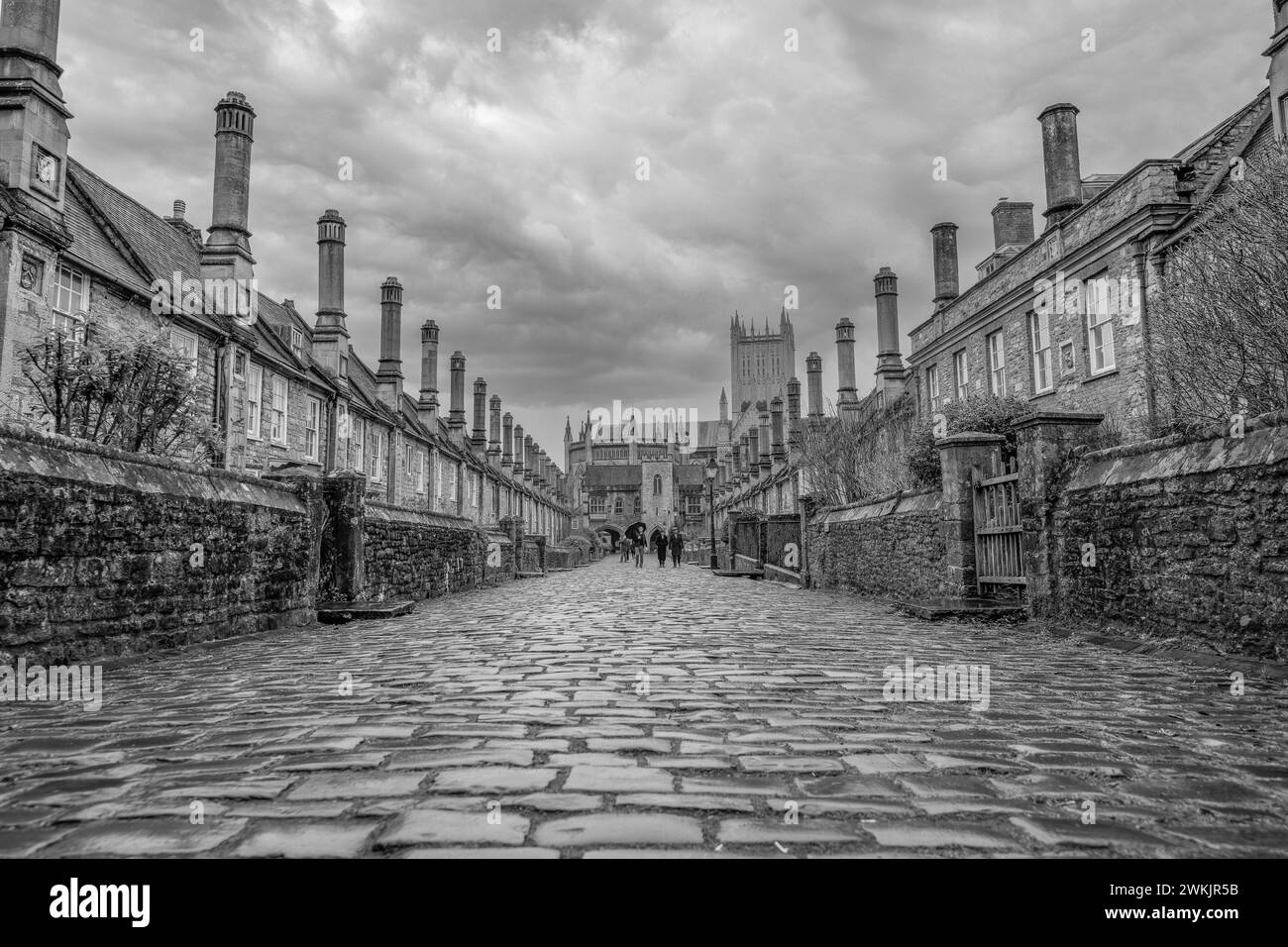 Vicars Close in Wells,Somerset Stock Photo