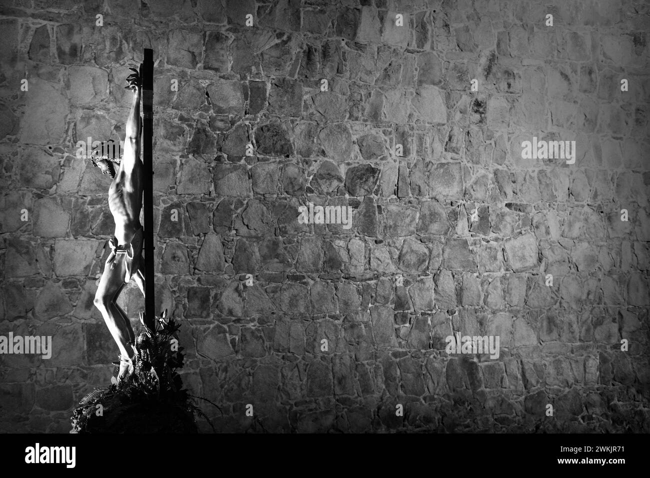 representation of holy week in the city of Avila, Spain Stock Photo