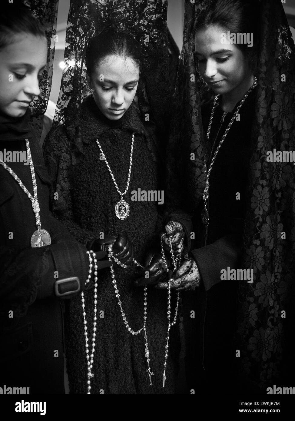 representation of holy week in the city of Avila, Spain Stock Photo