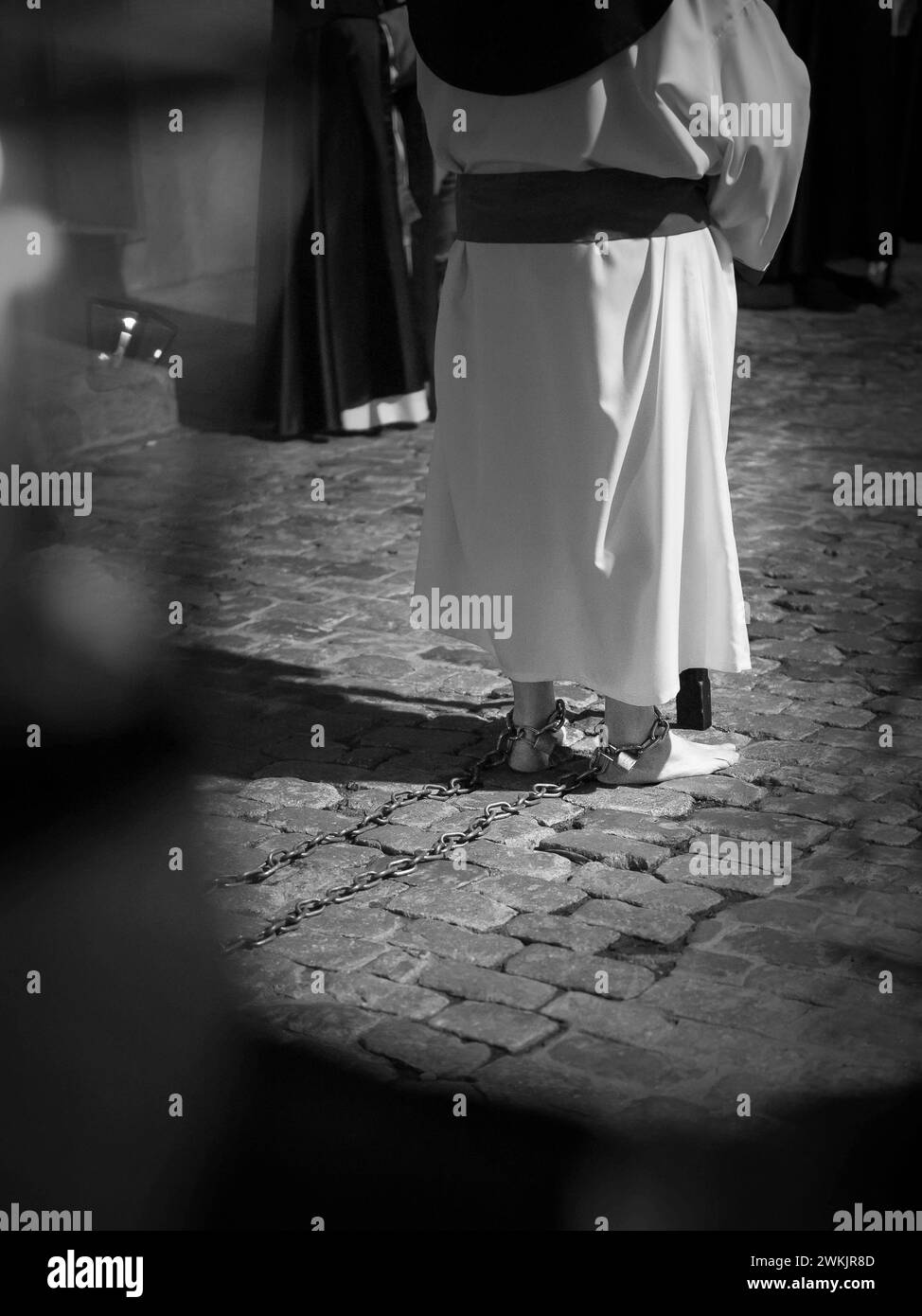 representation of holy week in the city of Avila, Spain Stock Photo