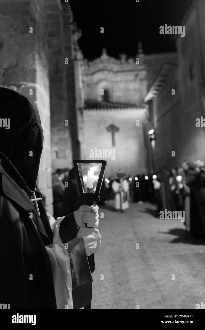 representation of holy week in the city of Avila, Spain Stock Photo