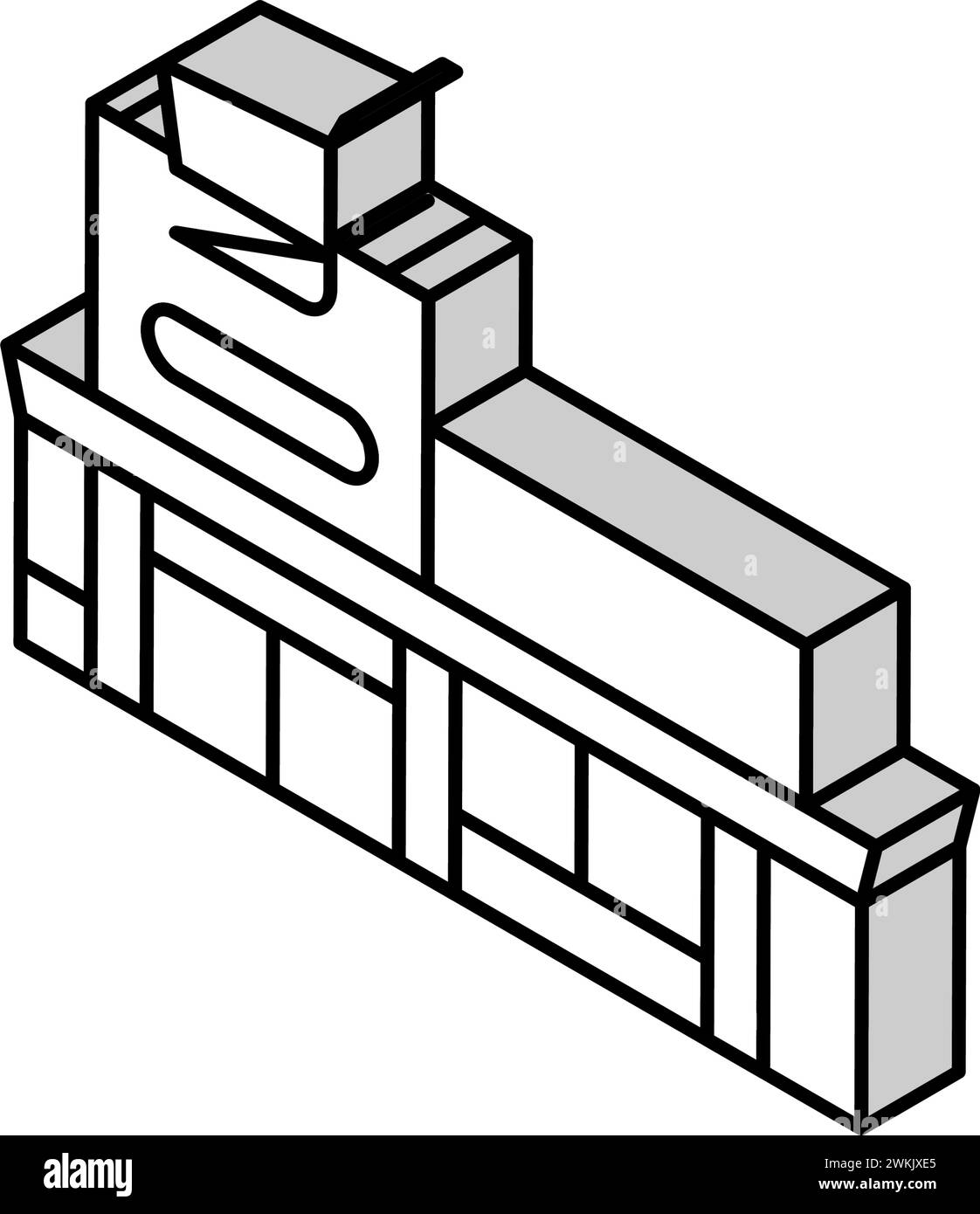supermarket store isometric icon vector illustration Stock Vector Image ...