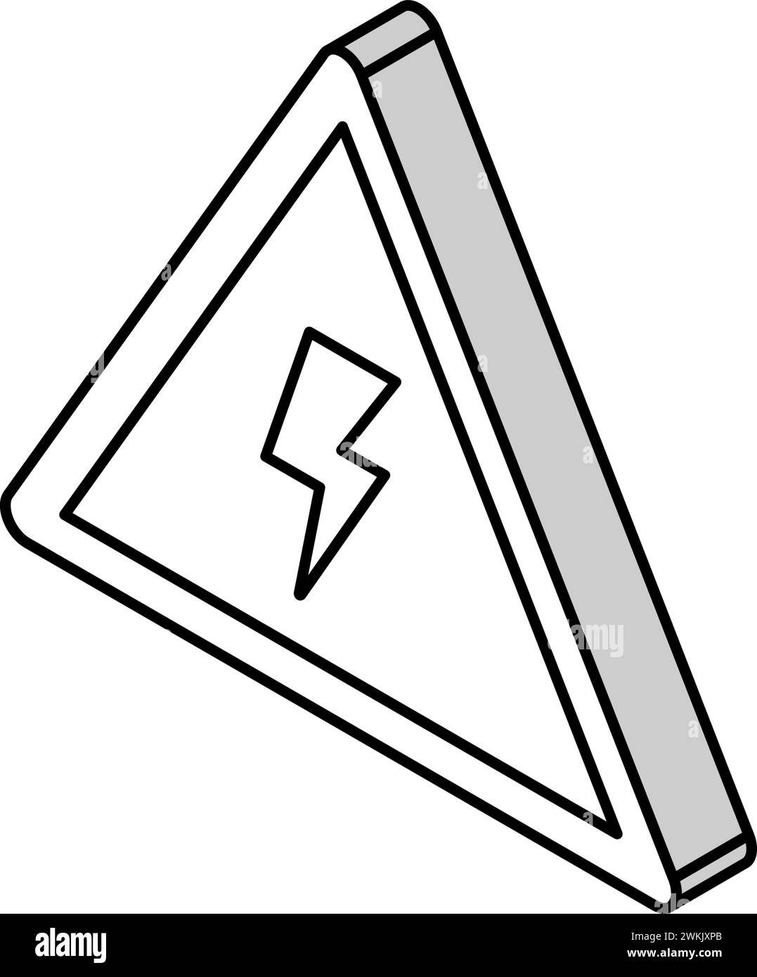 risk electricity isometric icon vector illustration Stock Vector Image ...