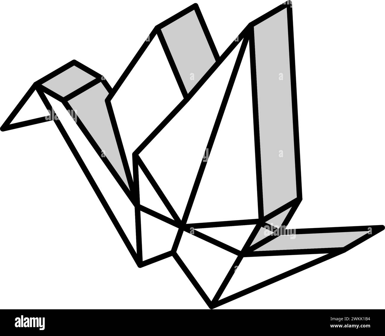 origami kid leisure isometric icon vector illustration Stock Vector ...