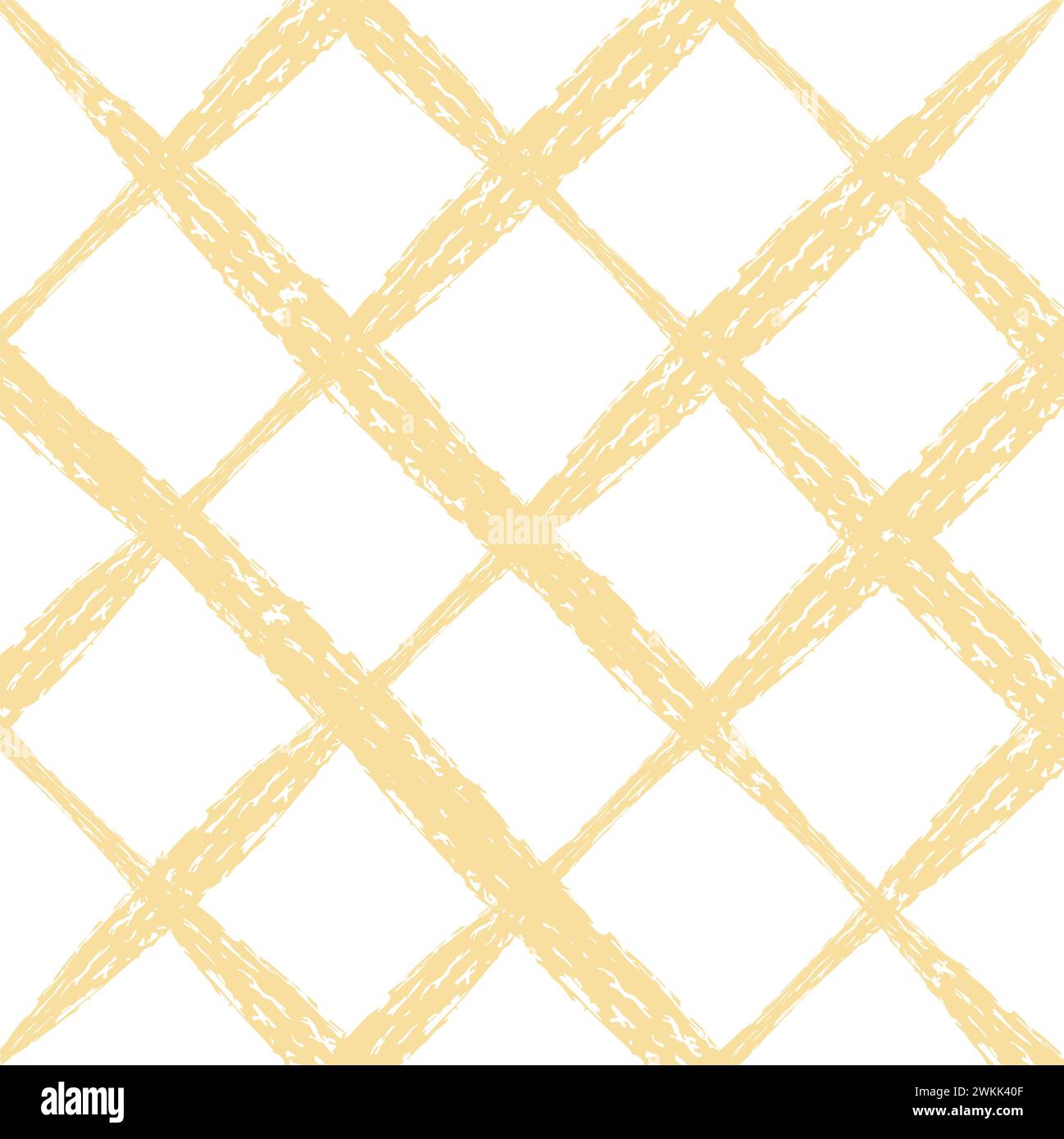 Textured Hand Drawn Plaid Vector Pattern. Grune Artistic Cottagecore ...