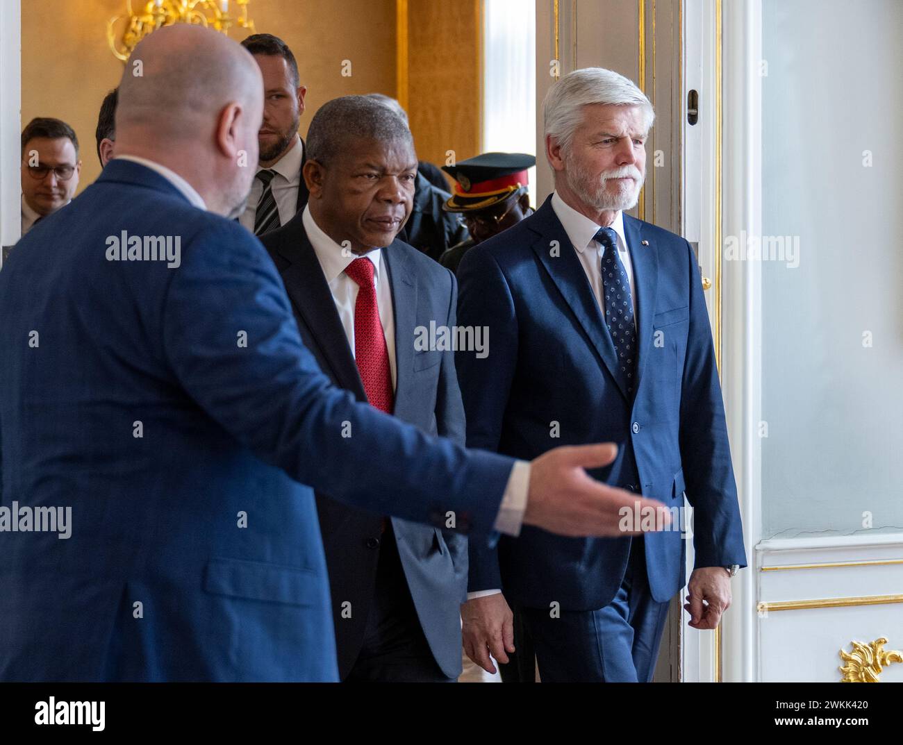 Prague, Czech Republic. 21st Feb, 2024. Czech President Petr Pavel ...