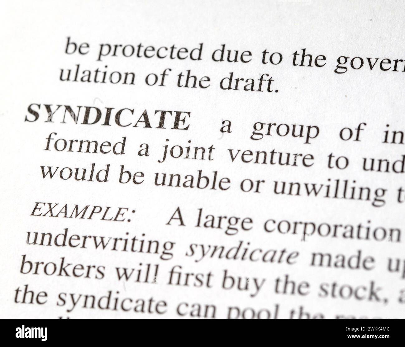 Syndicate hi-res stock photography and images - Alamy
