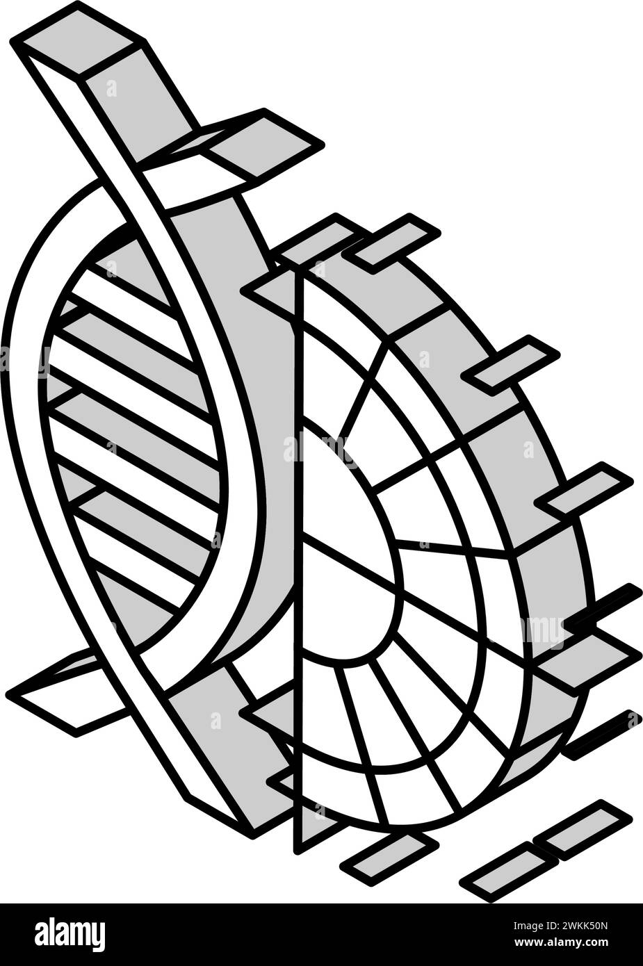 genetic code biochemistry isometric icon vector illustration Stock Vector