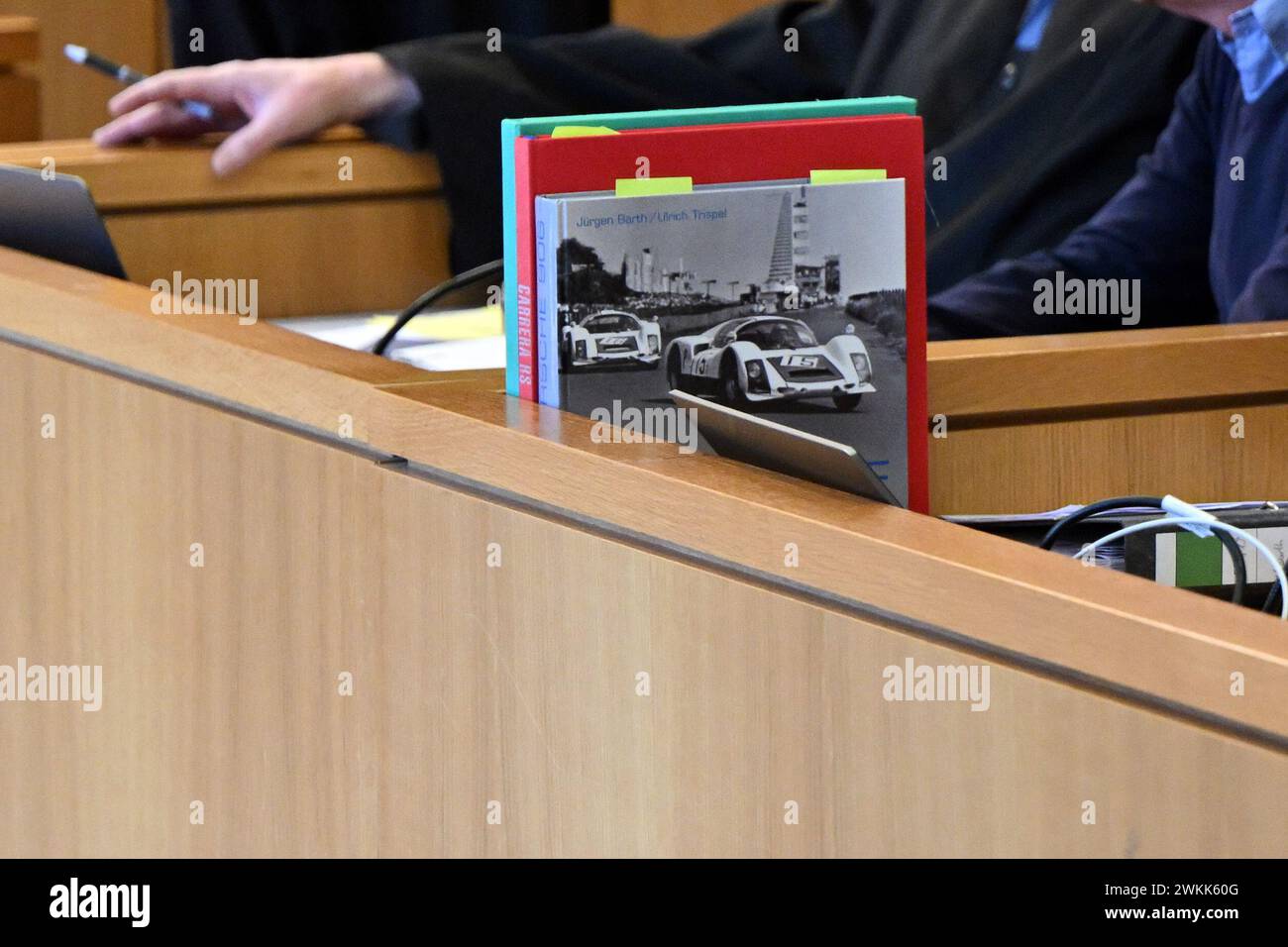 Aachen, Germany. 21st Feb, 2024. Books about historic racing cars are ...