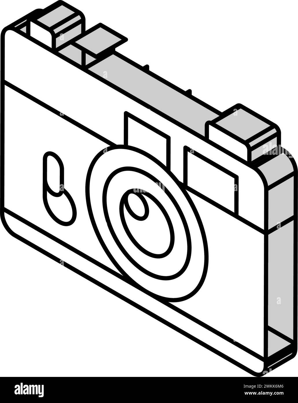 vintage camera hipster retro isometric icon vector illustration Stock ...