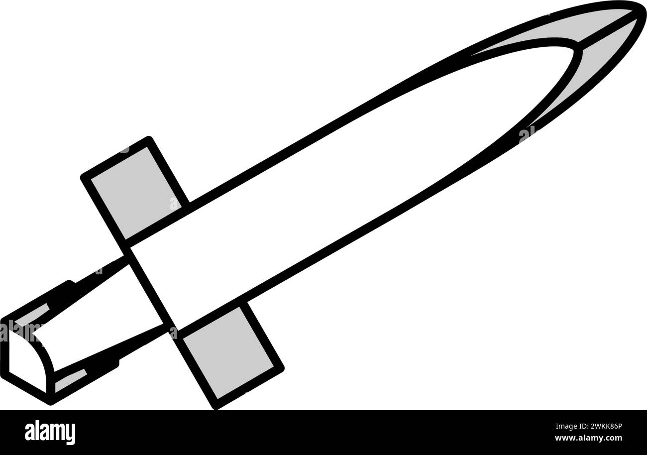 sword weapon war isometric icon vector illustration Stock Vector Image ...