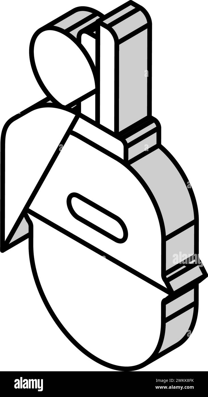 hand grenade weapon war isometric icon vector illustration Stock Vector ...