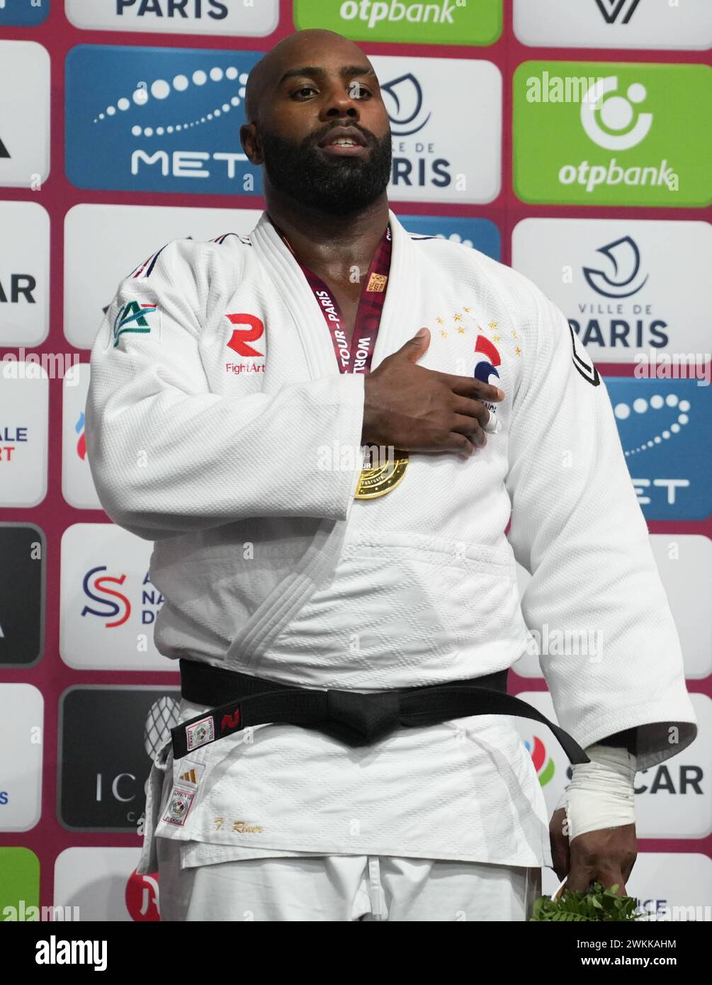 RINER TEDDY OF FRANCE PODIUM during the Paris Grand Slam 2024, IJF Judo