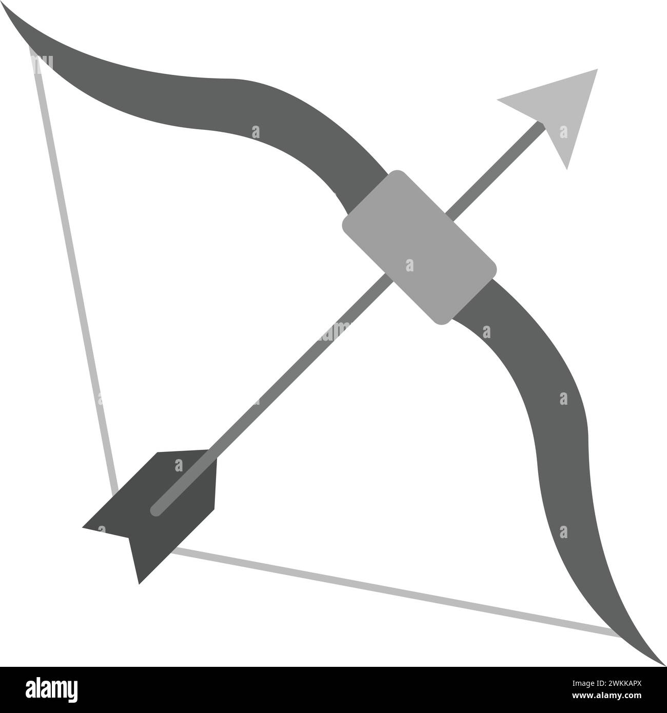 Bow And Arrow icon vector image. Suitable for mobile application web application and print media. Stock Vector