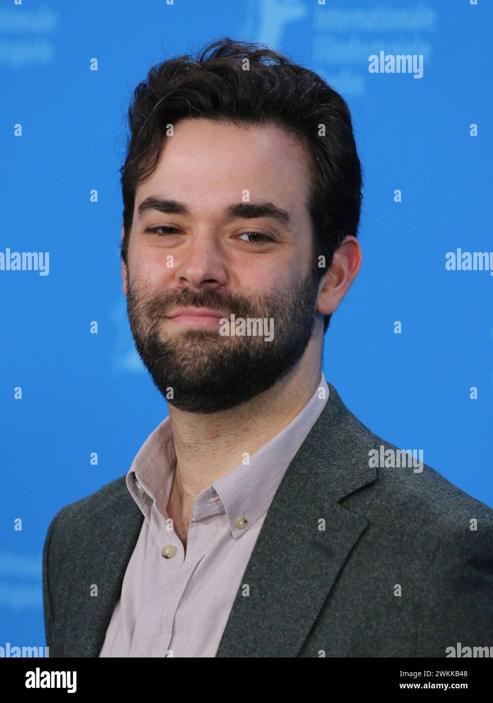 Berlin, Germany, 21st February 2024, Producer Michael Parets at the photo call for the film Spaceman at the 74th Berlinale International Film Festival. Photo Credit: Doreen Kennedy / Alamy Live News. Stock Photo