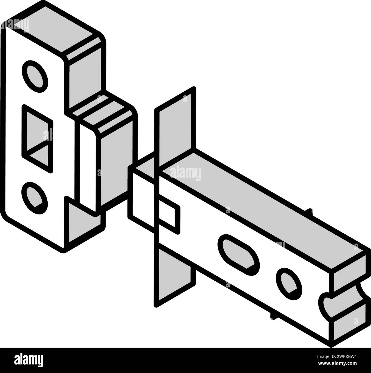 Latch bolt Stock Vector Images - Alamy