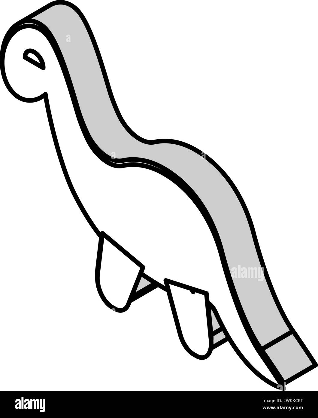 toy animal dinosaur toy child game play isometric icon vector