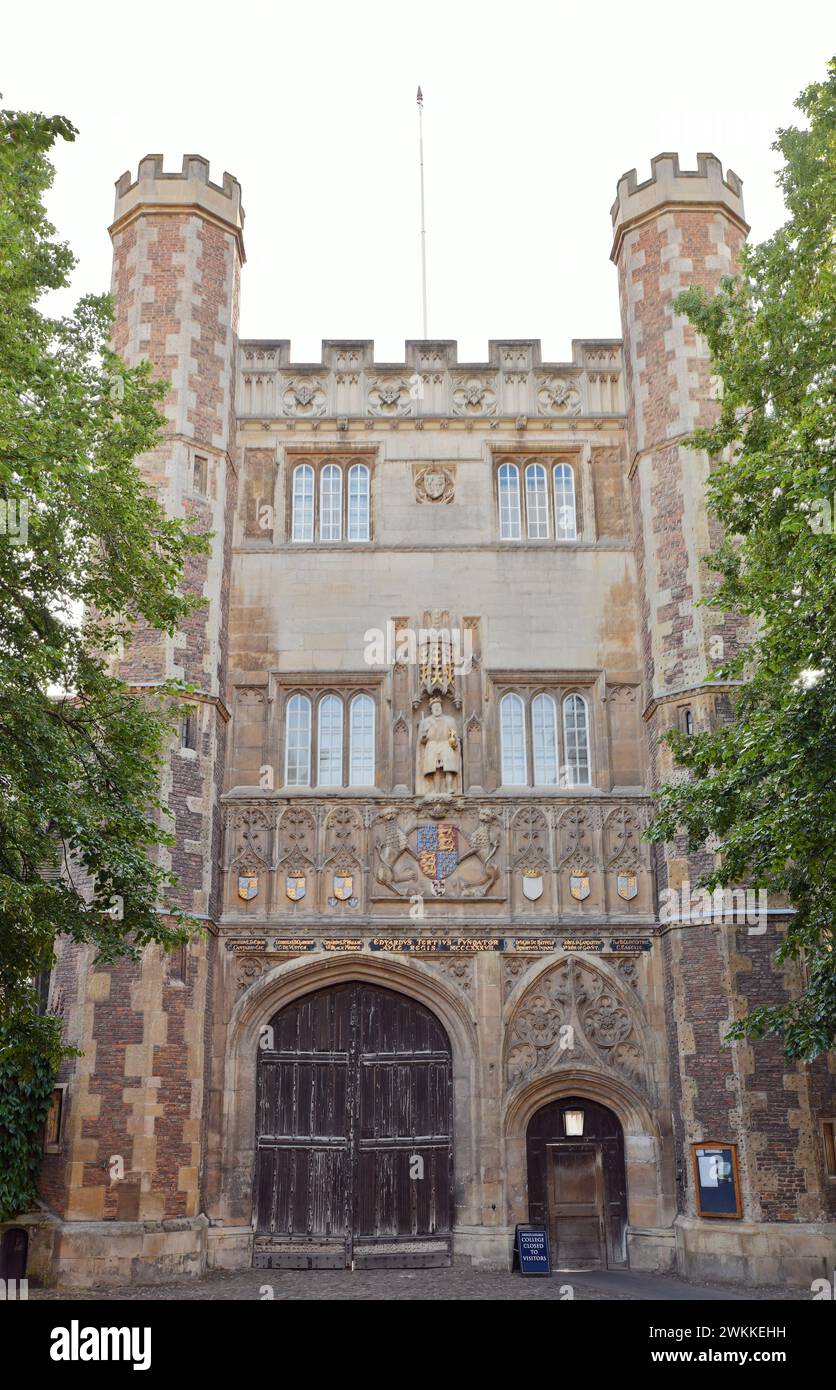 Trinity College Great Gate, Cambridge, England Stock Photo