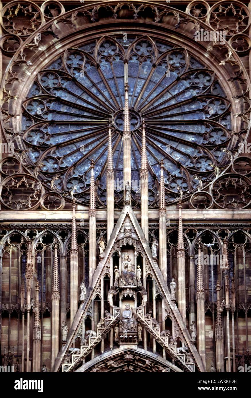 The west front, Strasbourg Cathedral, Strasbourg, Alsace, France Stock Photo