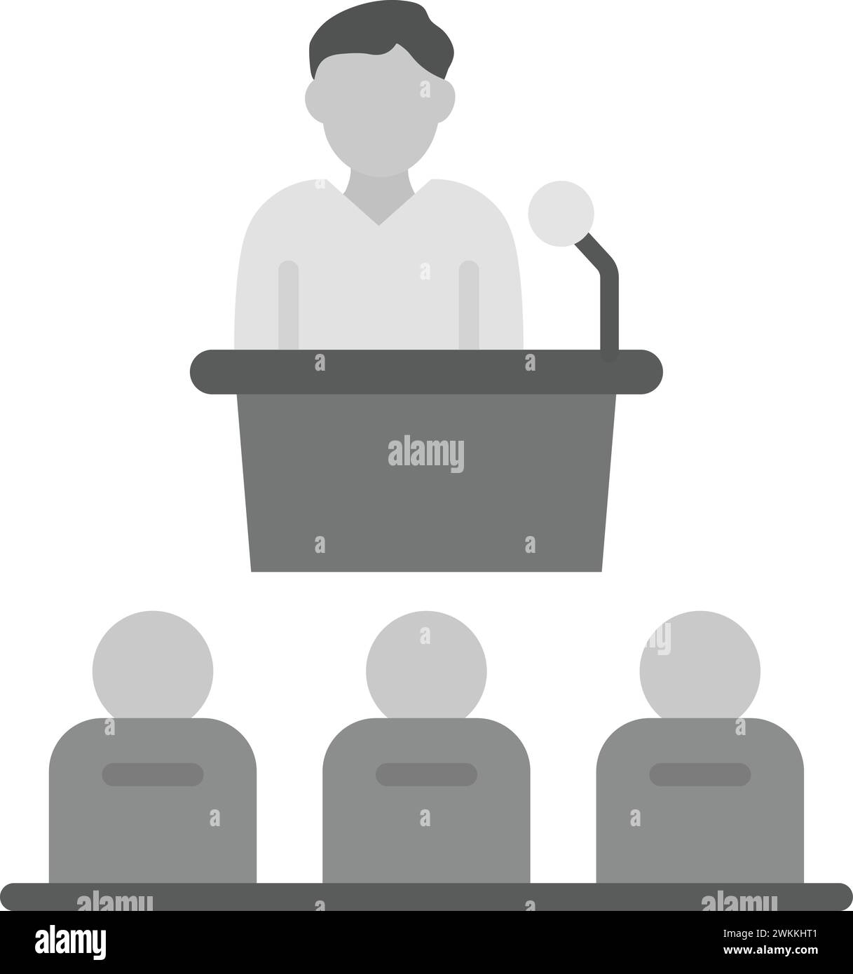 Conference discussion Stock Vector Images - Alamy