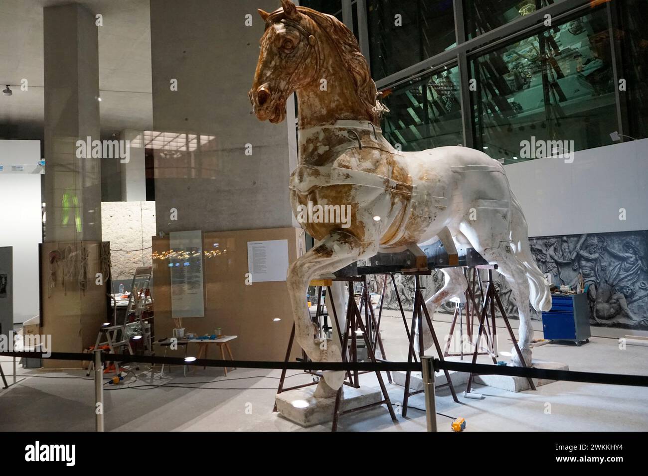 Nachbildung der Quadriga, Marie Elisabeth Lueders-Haus, Berlin  (nur fuer redaktionelle Verwendung. Keine Werbung. Referenzdatenbank: http://www.360-b Stock Photo