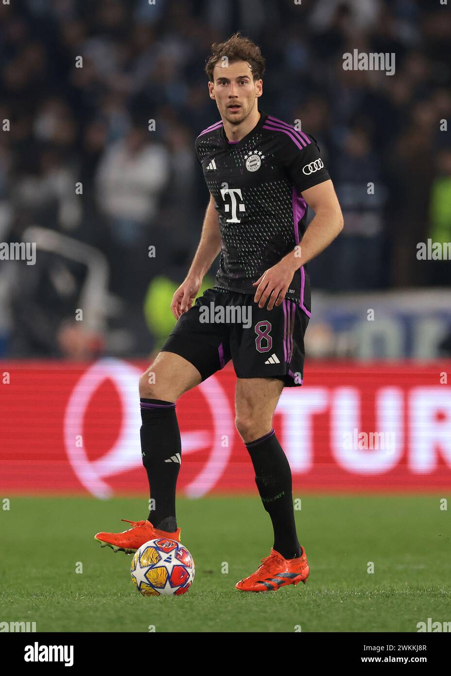 Rome, Italy, 14th February 2024. Leon Goretzka of Bayern Munchen during the UEFA Champions League match at Olimpico, Rome. Picture credit should read: Jonathan Moscrop / Sportimage Stock Photo
