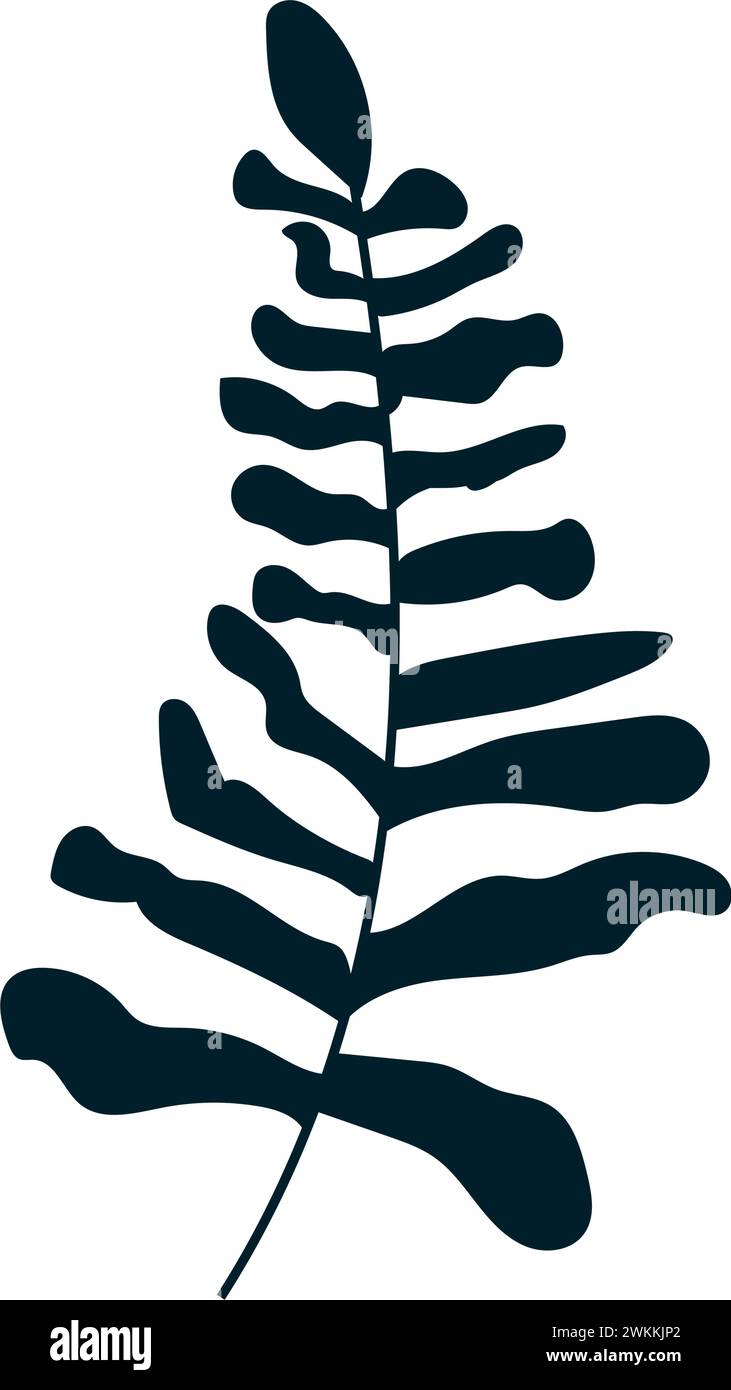 Isolated silhouette of a leaf icon Vector Stock Vector Image & Art - Alamy