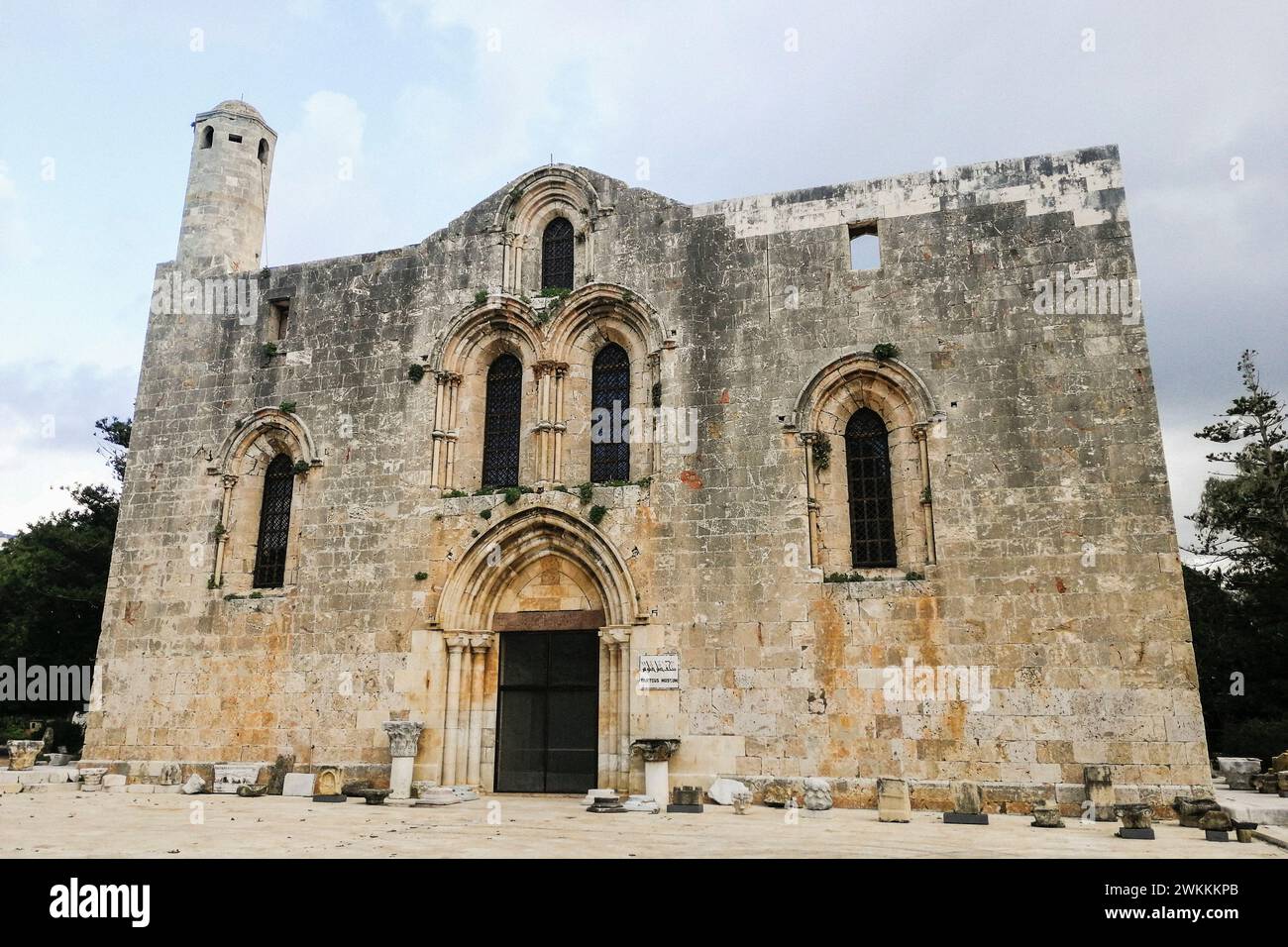 Syria, Tartous, Tartus, Ancient cathedral of Our Lady of Tortosa, our Lady Crusader Cathedral Stock Photo