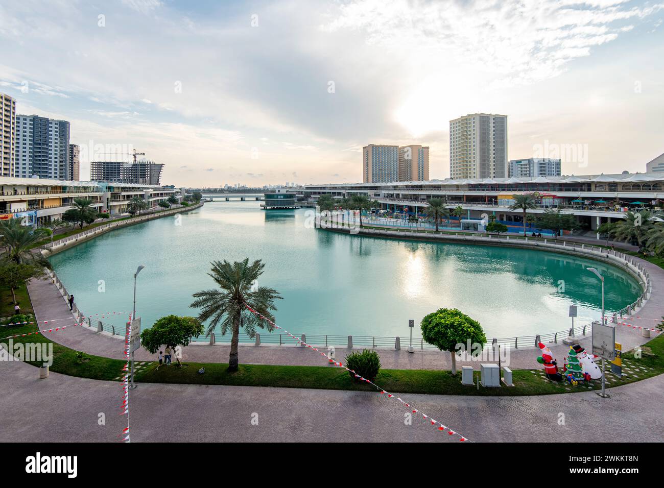 Manama, Bahrain - December 28, 2023: The Lagoon Park Manama Bahrain Stock Photo
