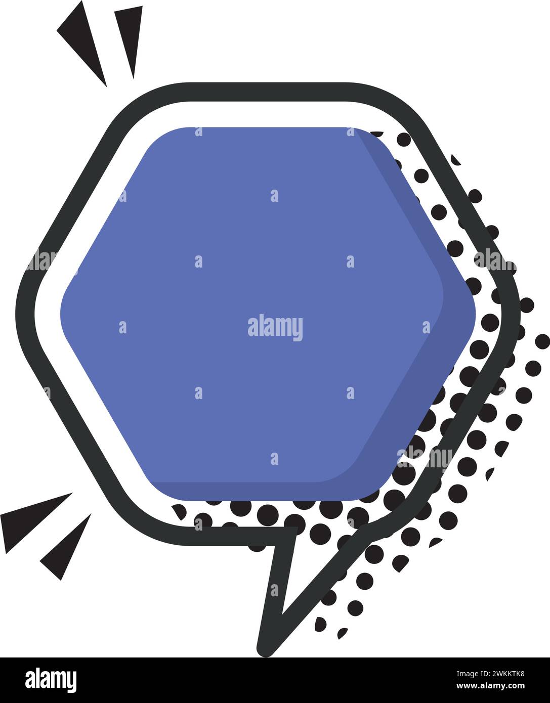 Isolated empty colored comic speech bubble Vector Stock Vector Image ...