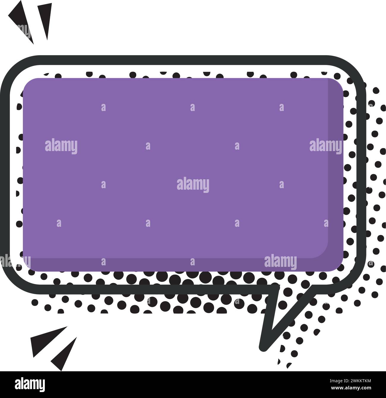 Isolated empty colored comic speech bubble Vector Stock Vector Image ...