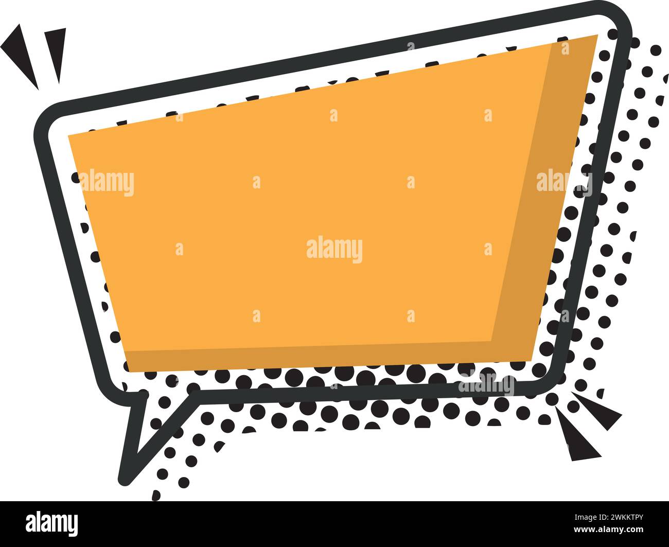 Isolated empty colored comic speech bubble Vector Stock Vector Image ...
