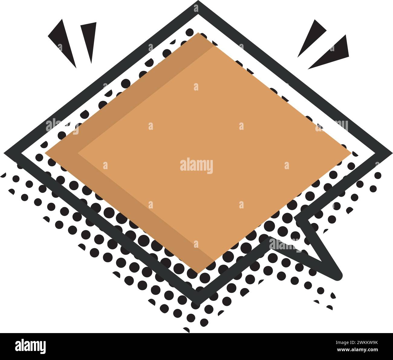 Isolated empty colored comic speech bubble Vector Stock Vector Image ...