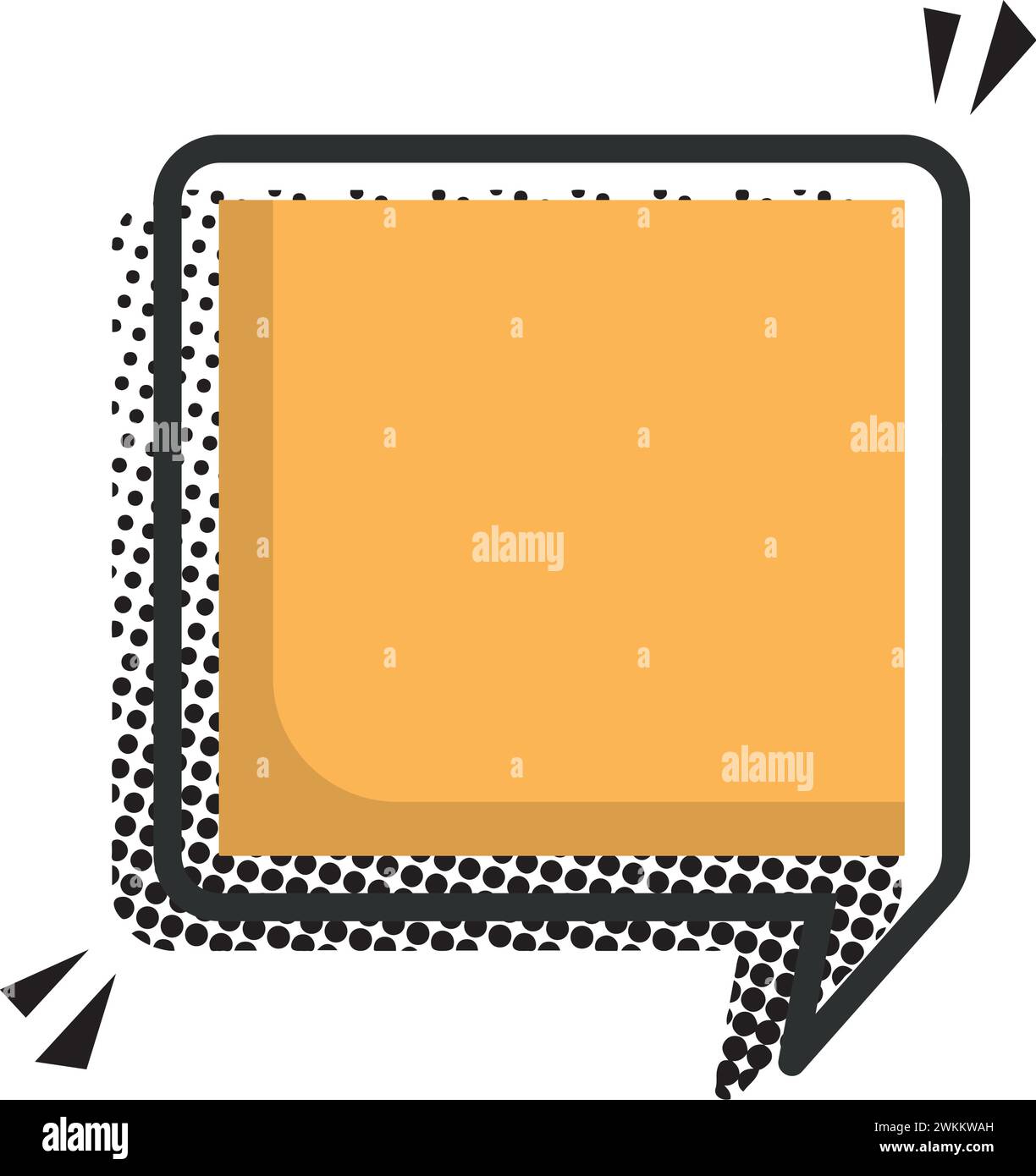 Isolated empty colored comic speech bubble Vector Stock Vector Image ...