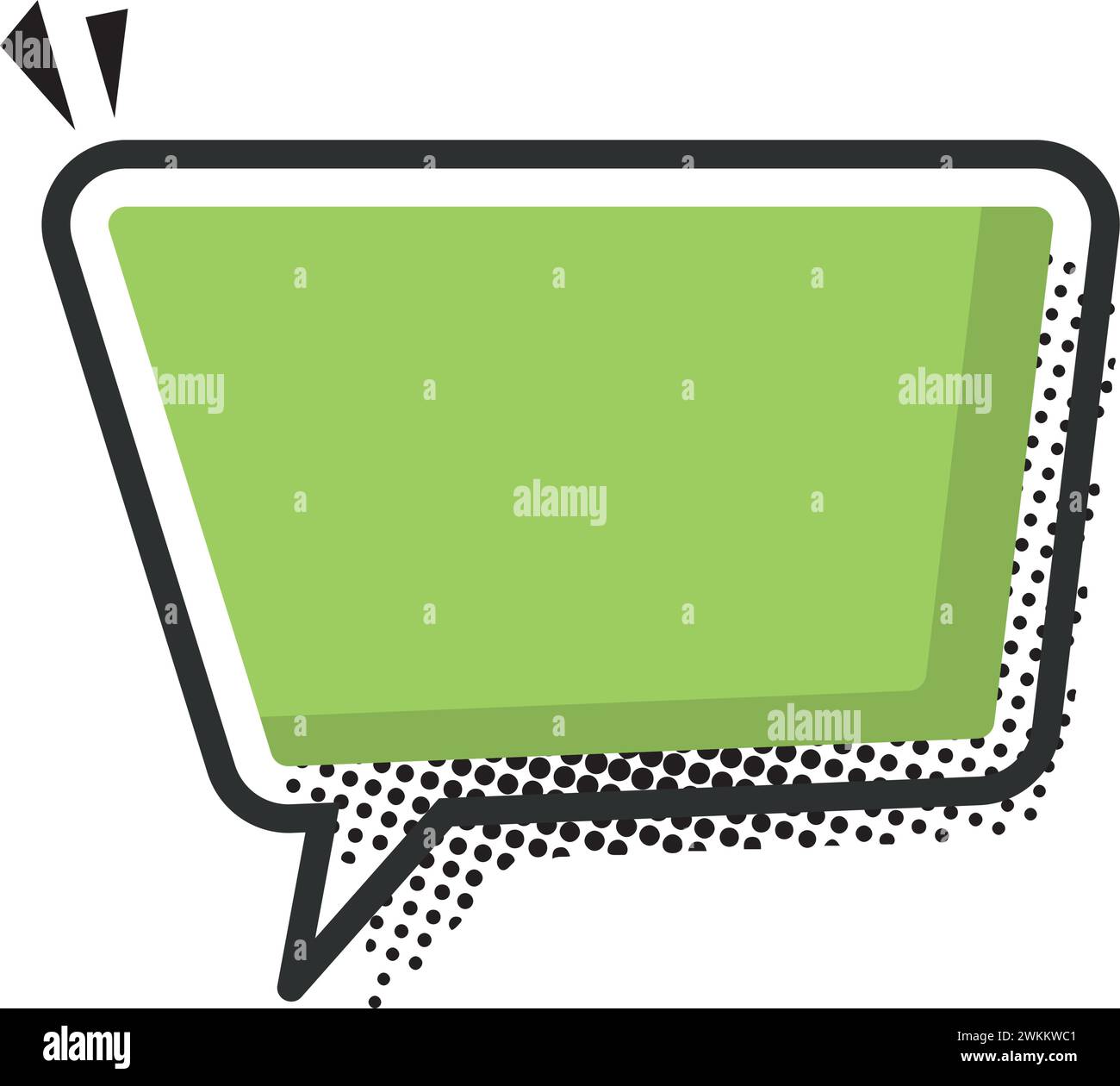 Isolated empty colored comic speech bubble Vector Stock Vector Image ...