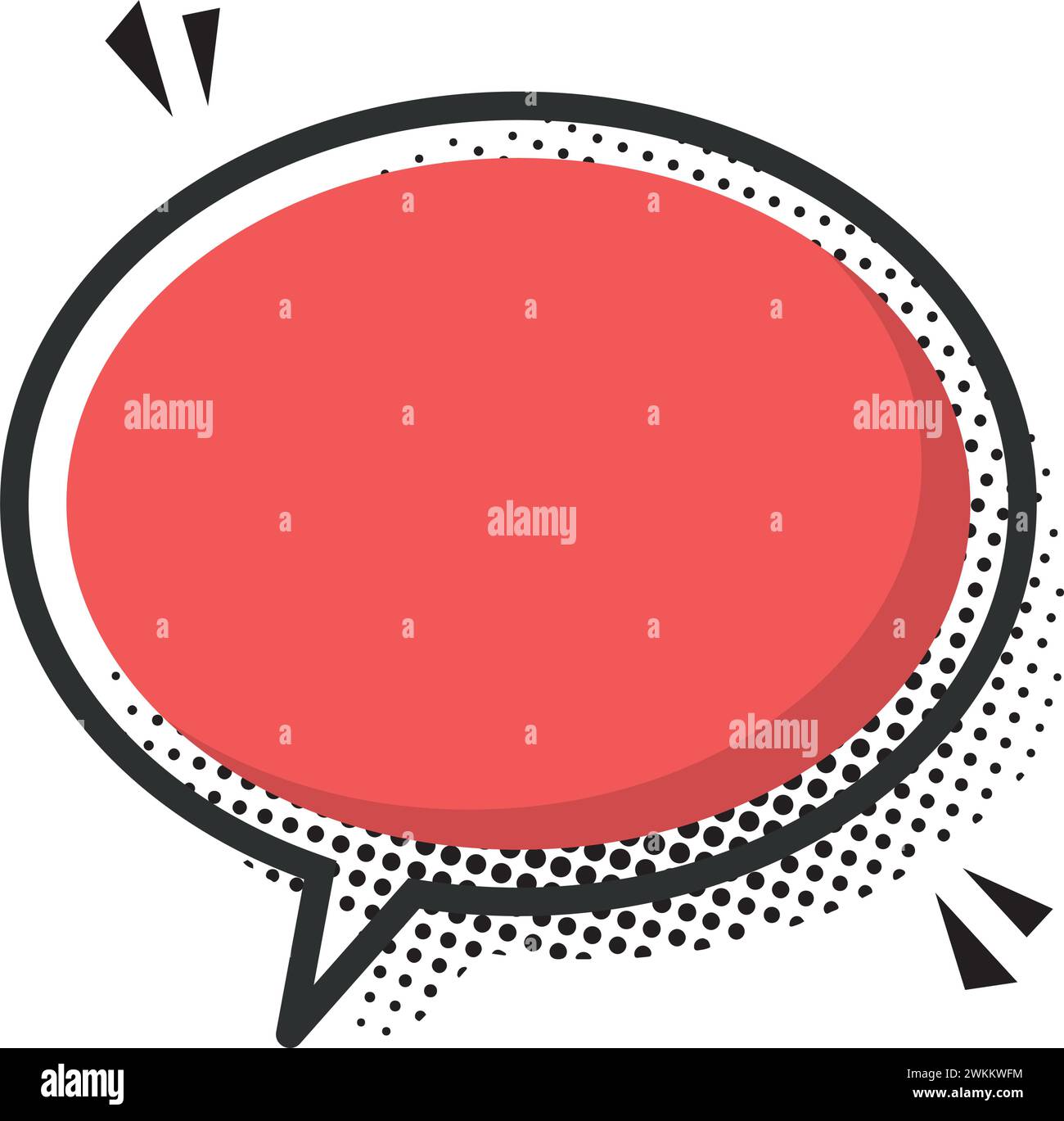 Isolated empty colored comic speech bubble Vector Stock Vector Image ...