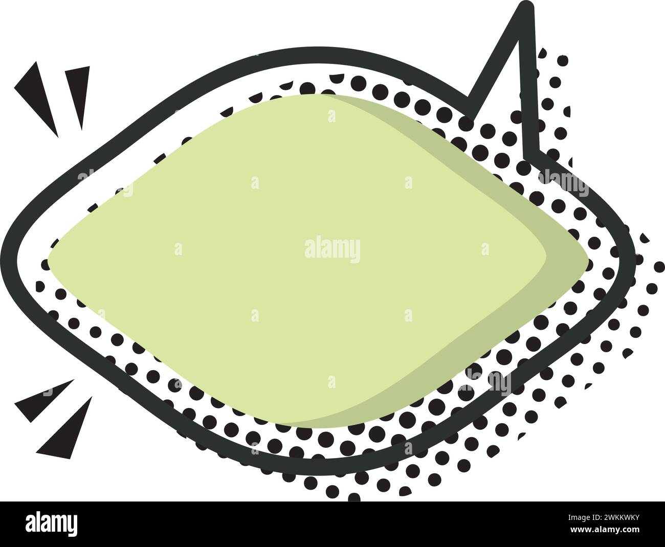 Isolated empty colored comic speech bubble Vector Stock Vector Image ...
