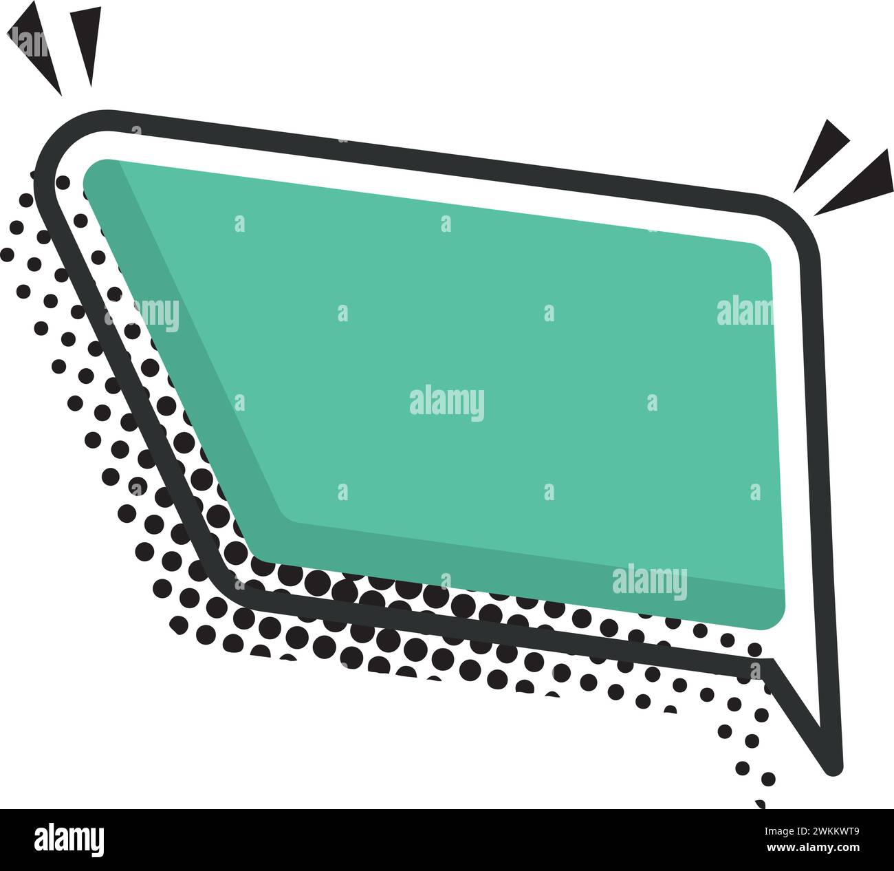 Isolated empty colored comic speech bubble Vector Stock Vector Image ...