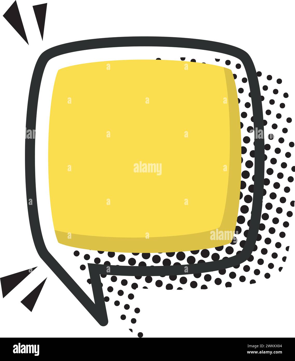 Isolated empty colored comic speech bubble Vector Stock Vector Image ...