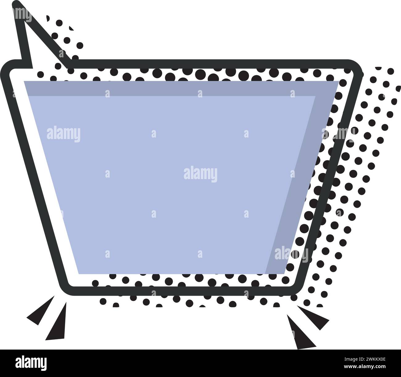Isolated empty colored comic speech bubble Vector Stock Vector Image ...