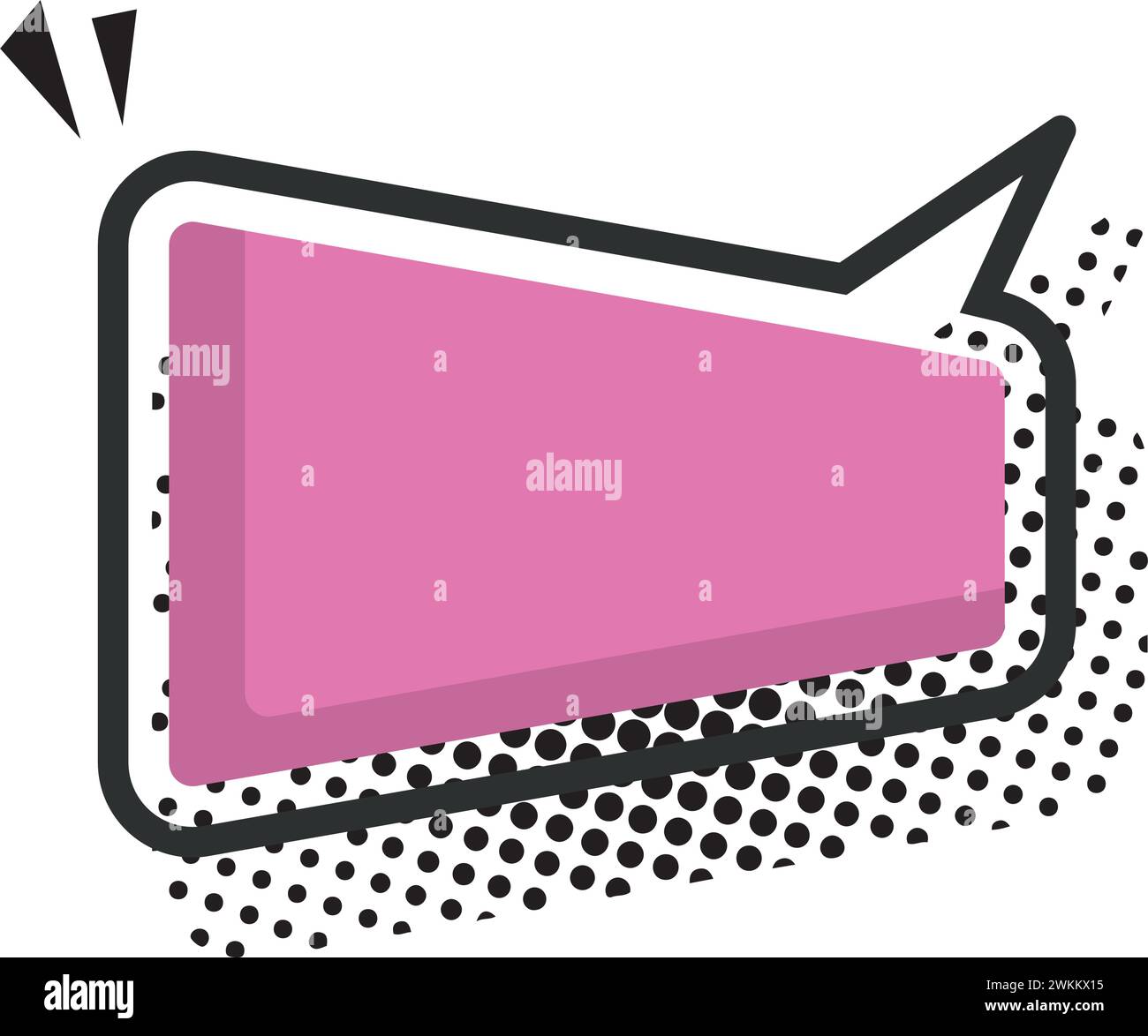 Isolated empty colored comic speech bubble Vector Stock Vector Image ...
