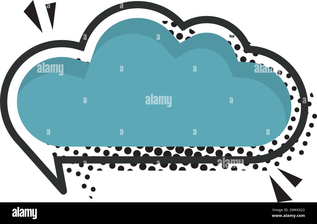 Isolated empty colored comic speech bubble Vector Stock Vector Image ...