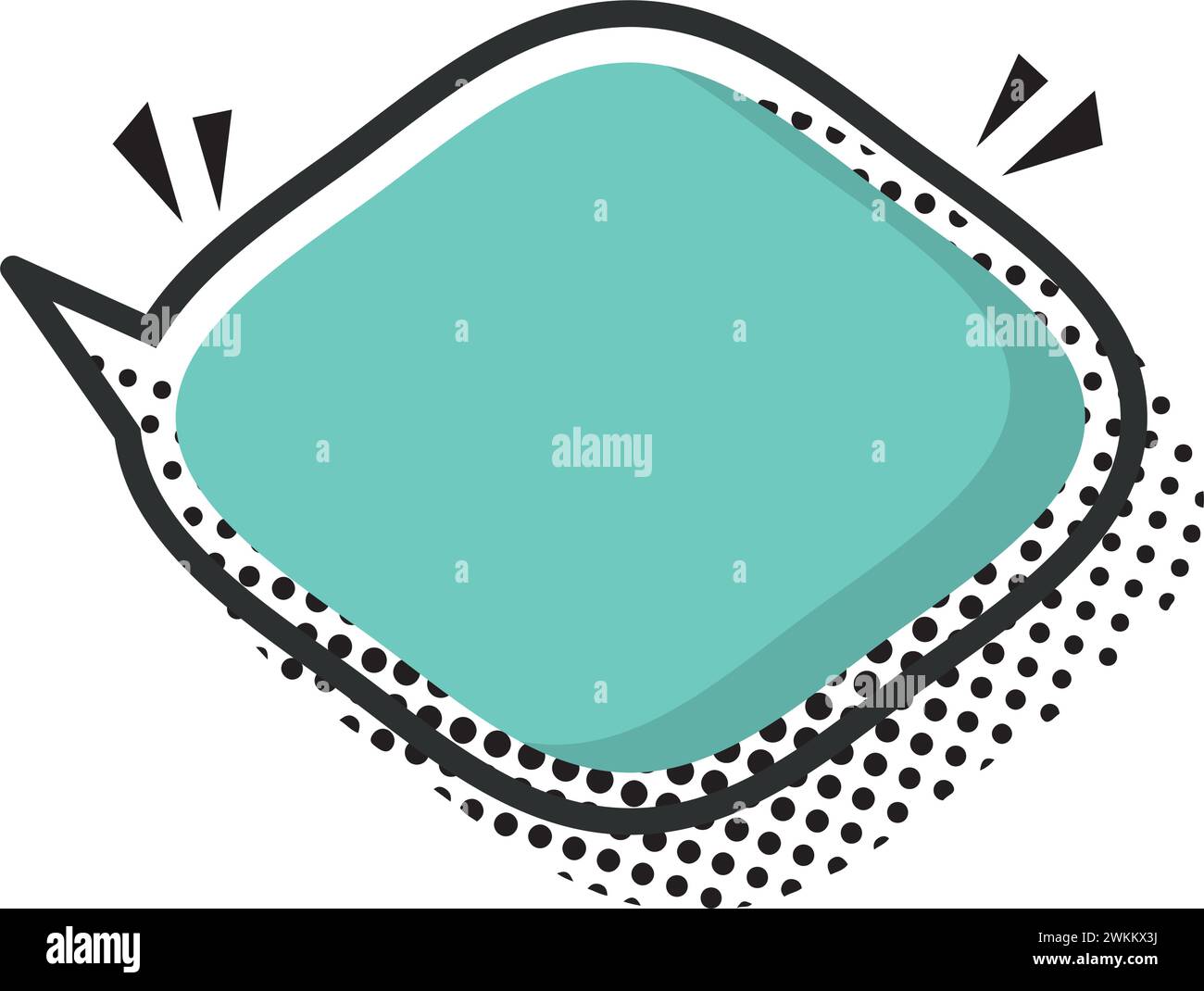 Isolated empty colored comic speech bubble Vector Stock Vector Image ...